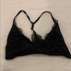 Black lace bralette